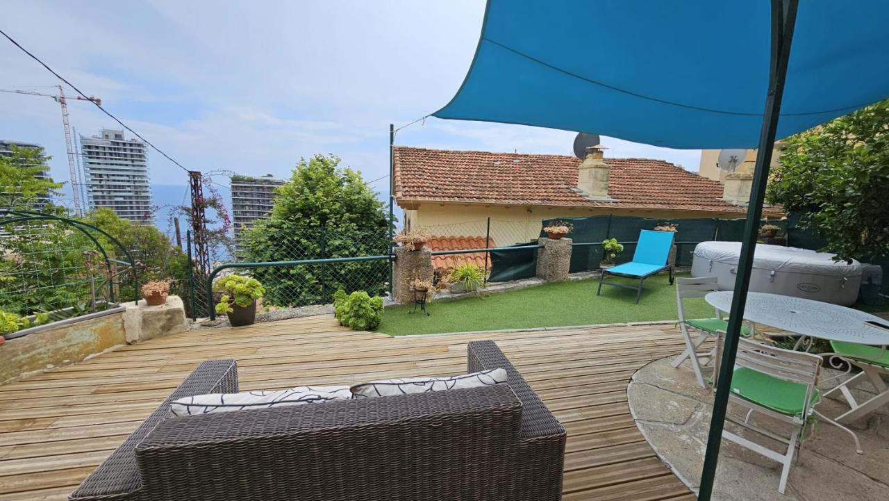 Maison Avec Jardin, Vue Mer Aux Portes De Monaco Beausoleil Exteriör bild